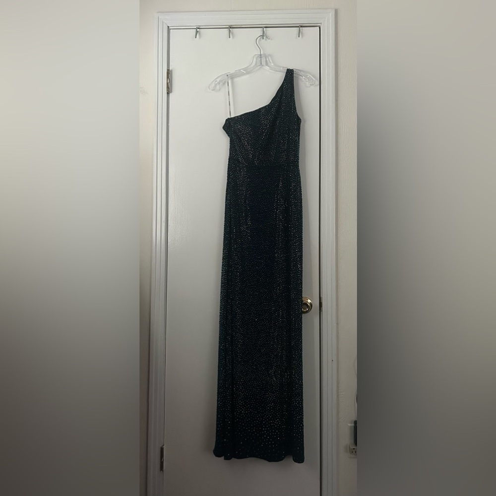 Vienna Prom Navy Sparkle Maxi Dress